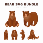 Bear SVG Files Bundle cover image.