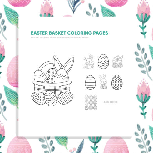 Easter Basket Coloring Pages cover image.