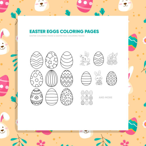 01. easter eggs coloring pages 1100 x 1100