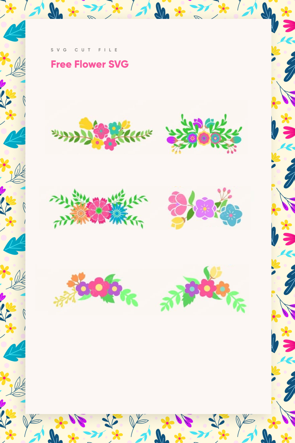 Free Flower SVG pinterest.