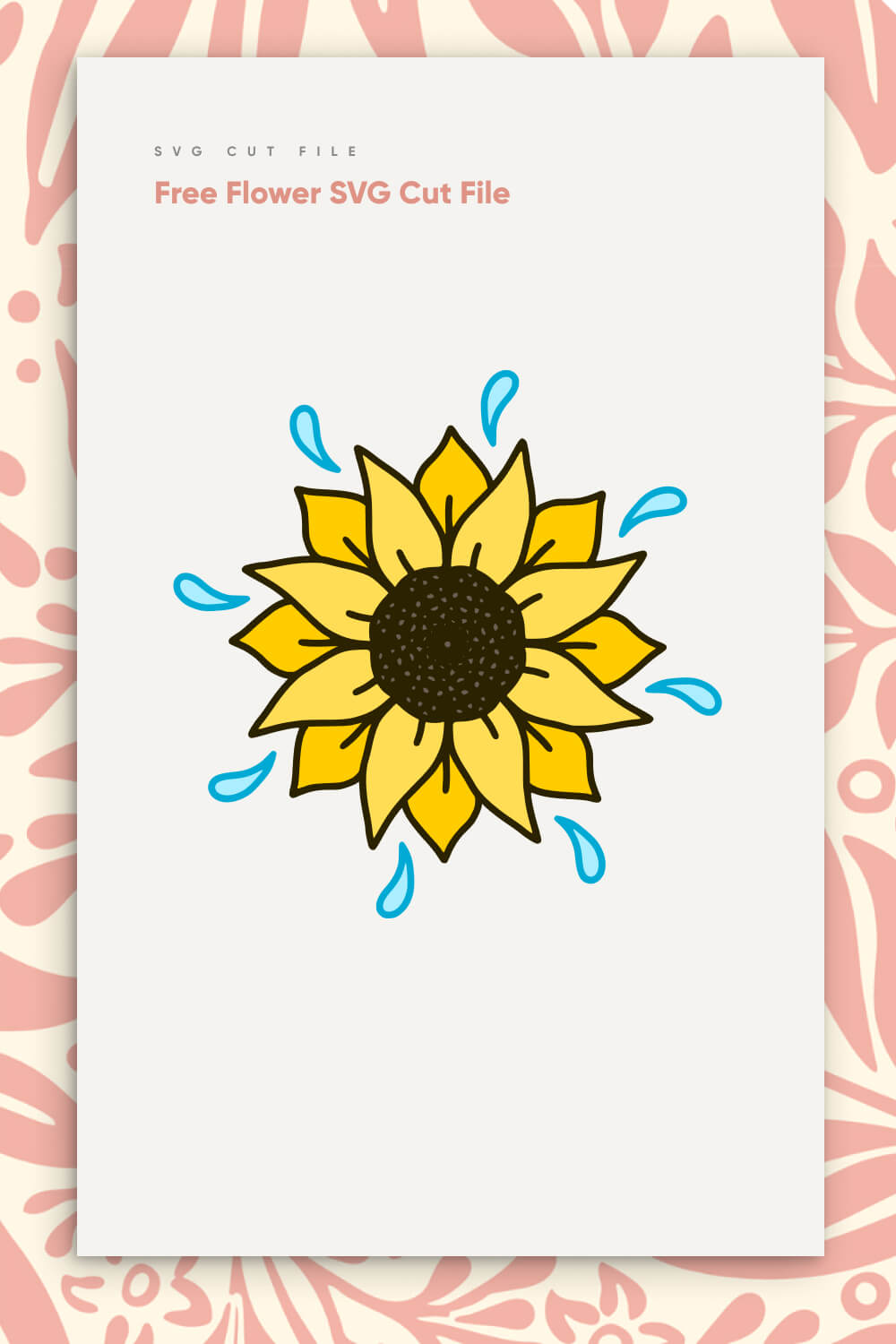 Free Flower SVG Cut File pinterest.