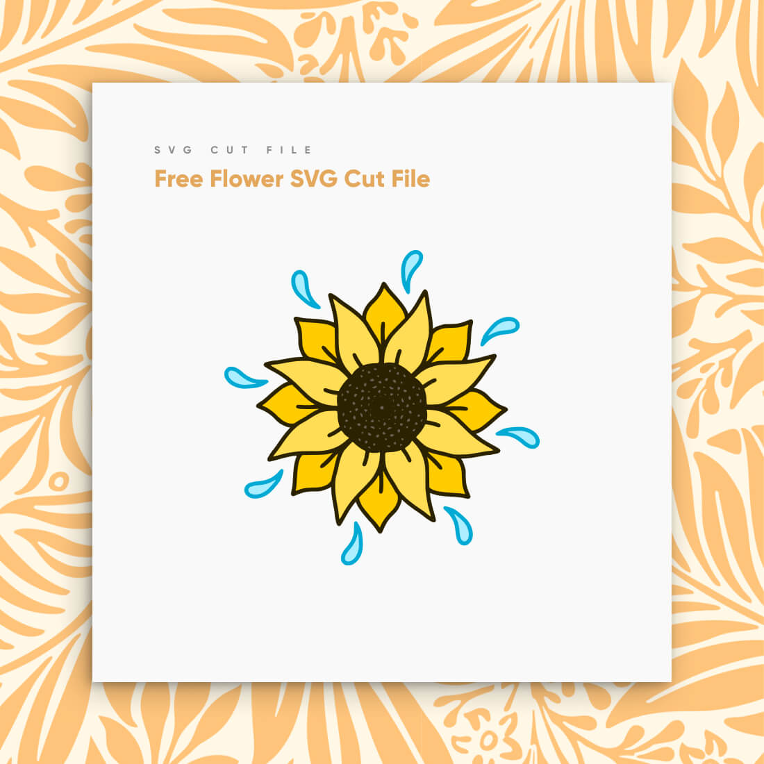 Free Flower SVG Cut File cover.