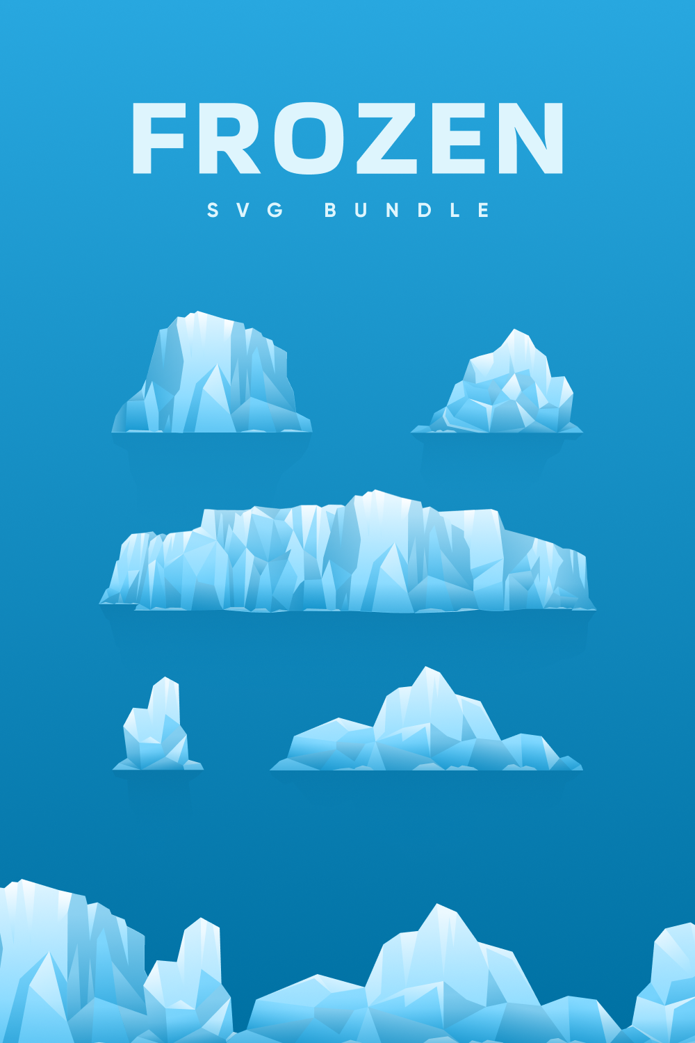Frozen SVG Files Bundle pinterest.