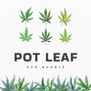Pot Leaf SVG Bundle cover.