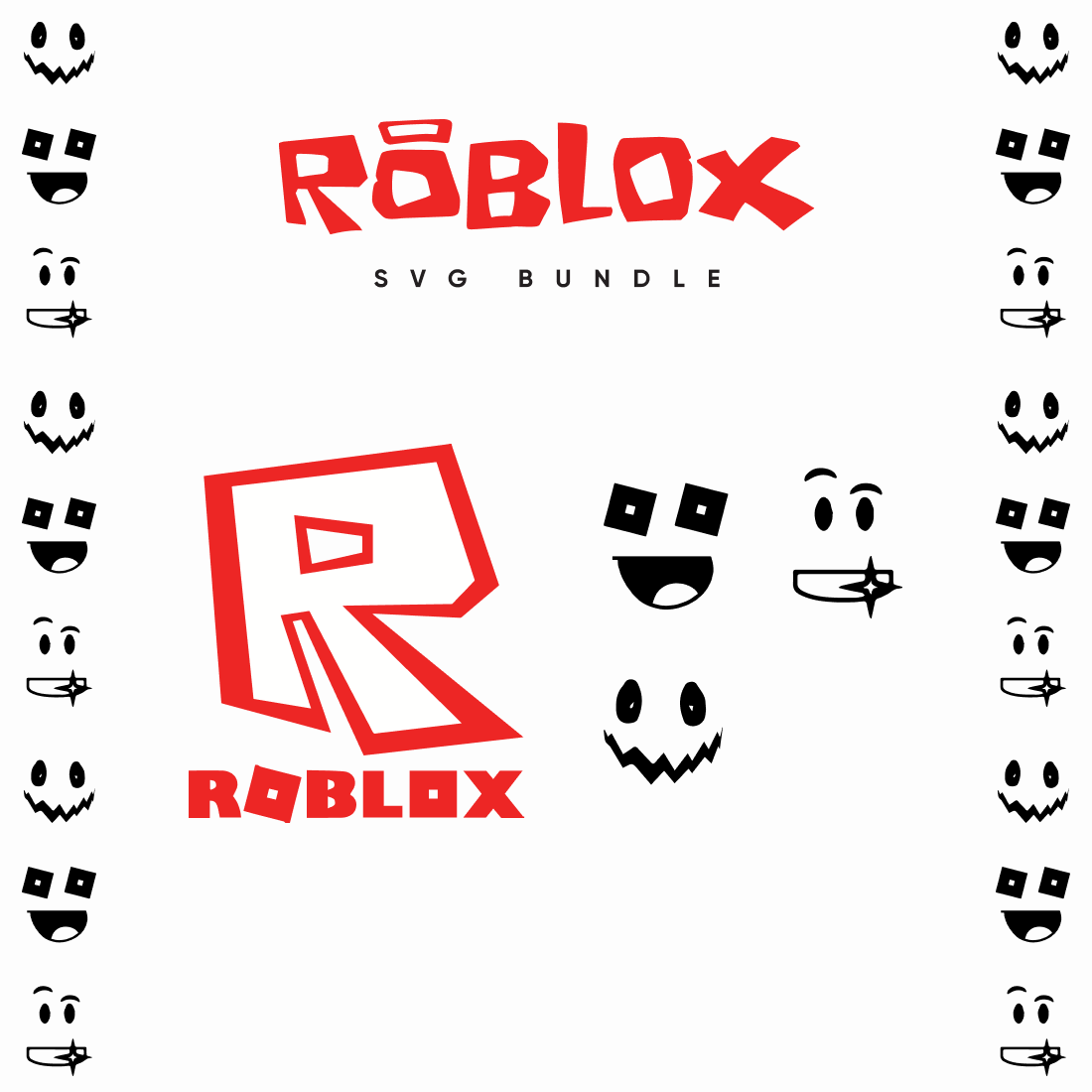 Roblox SVG Files Bundle previews image.