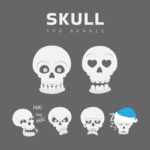 Skull SVG Bundle cover image.