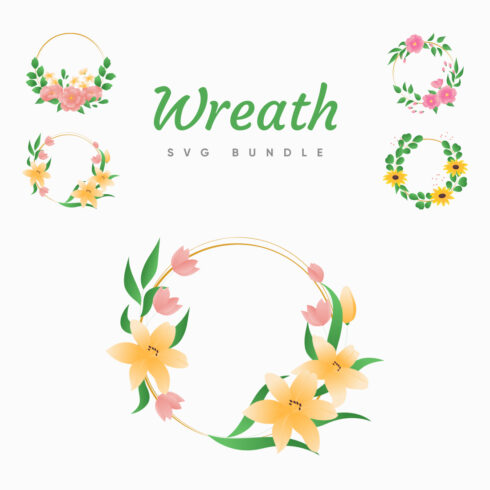 floral wreath svg free - TopFreeDesigns