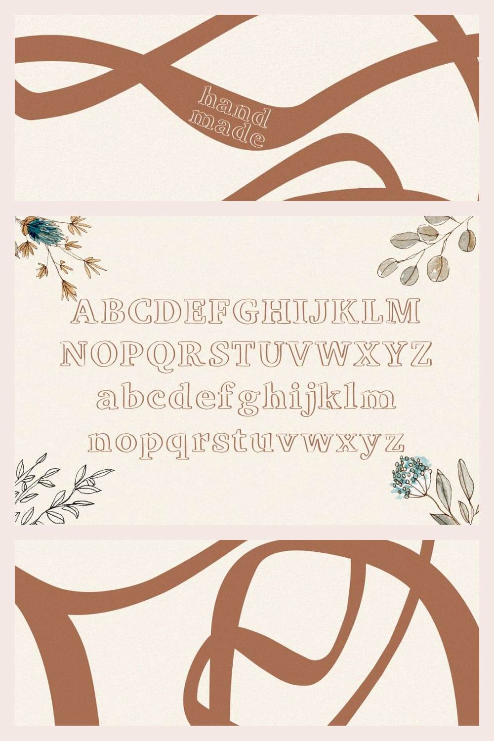 Viktoria - Outline Serif Typeface Preview With Symbols, By Inspirationfeed.