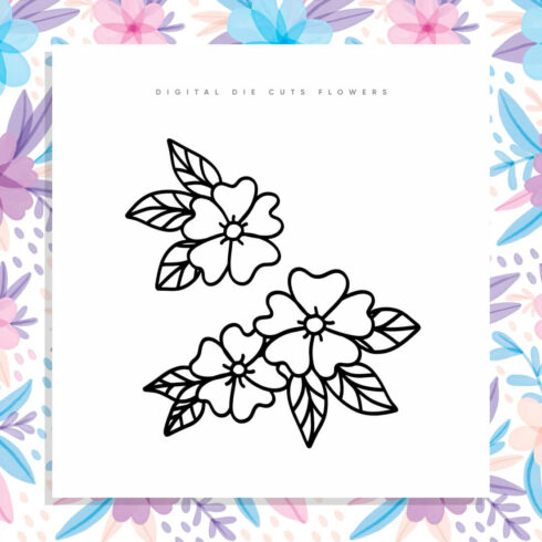 Digital Die Cuts Flowers – MasterBundles