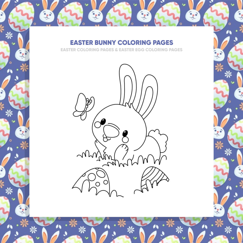 Easter Bunny Coloring Pages – MasterBundles