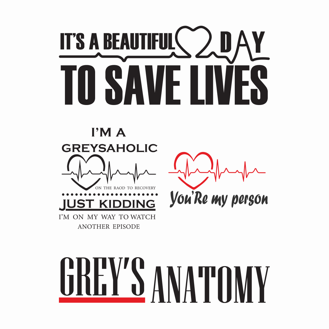 Grey s Anatomy Printable Svg Png Dxf Eps Vector For Vinyl Waterslide 