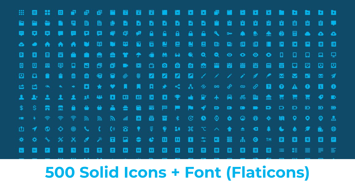 Vector shapes of the solid icons.