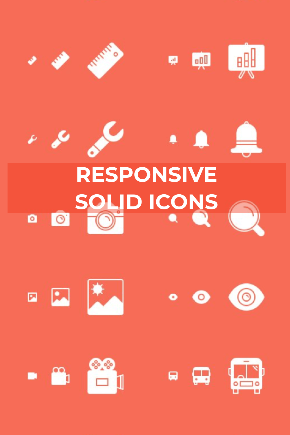 Icons are responsive and mobile friendly.