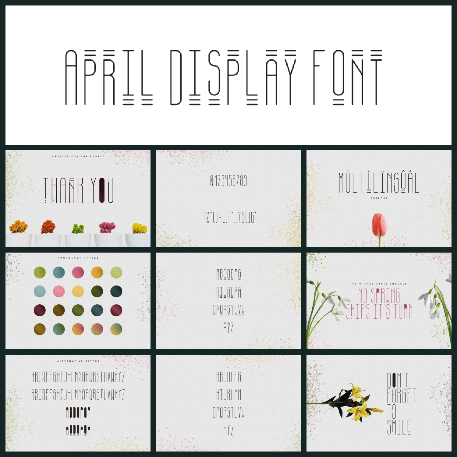 [SPRING VIBES] APRIL DISPLAY FONT cover image.