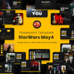 May4th Star Wars Powerpoint Template cover image.