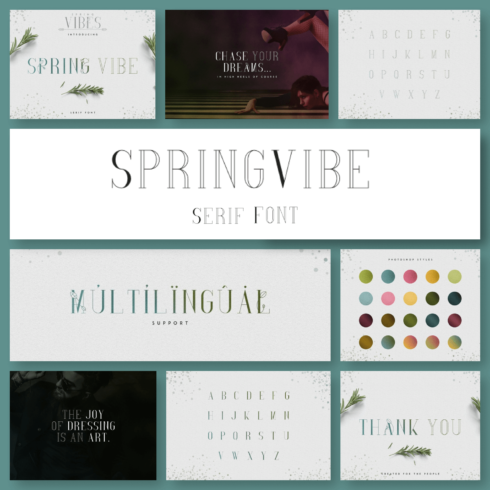Spring Font with 30% OFF - SpringVibe Serif Font cover image.