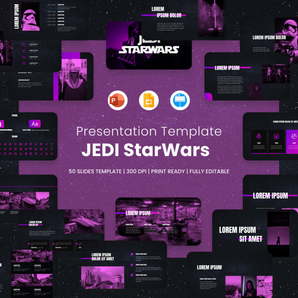 Free Star Wars Google Slides Theme 7 Slides Master Bundles