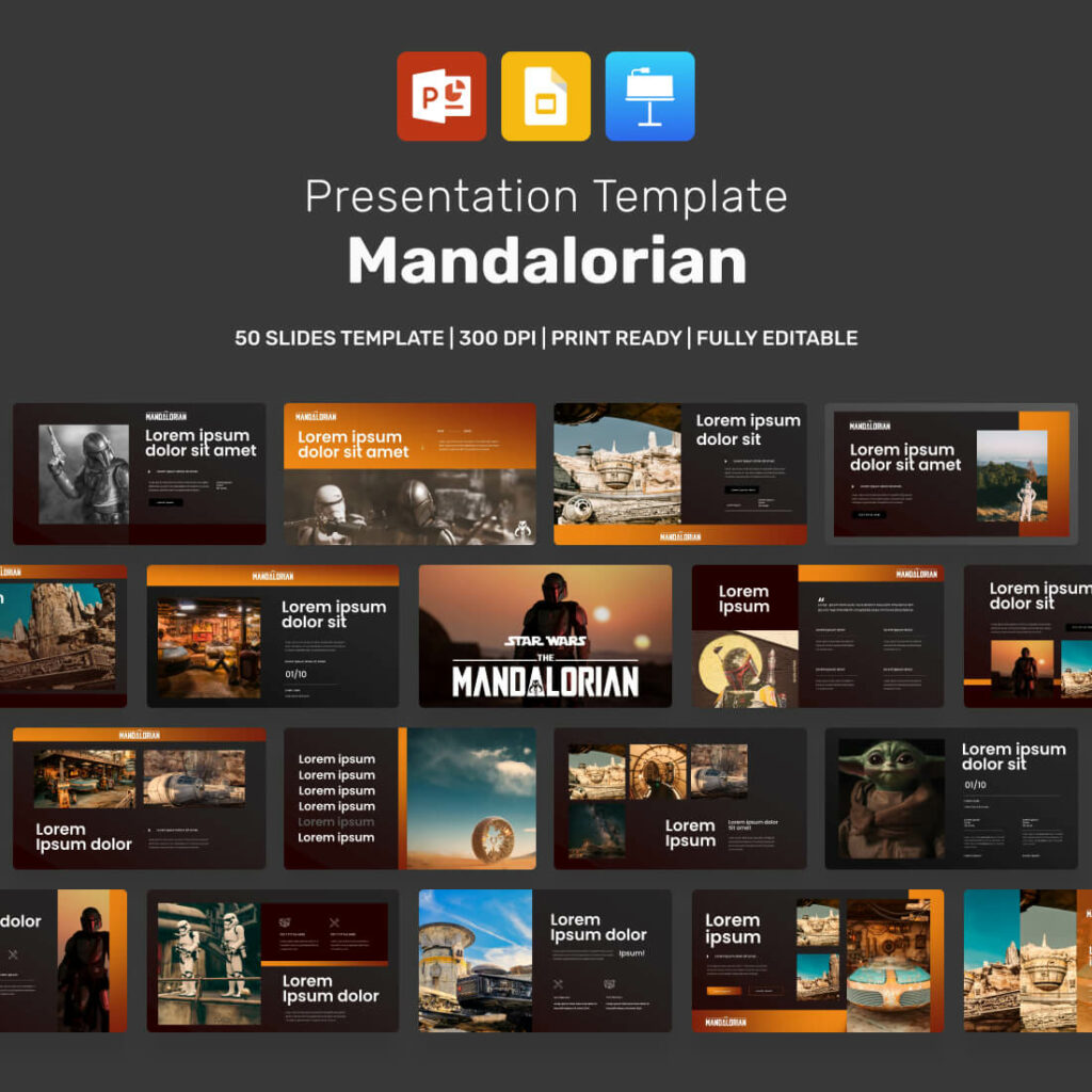 Jedi Starwars Powerpoint Template Masterbundles