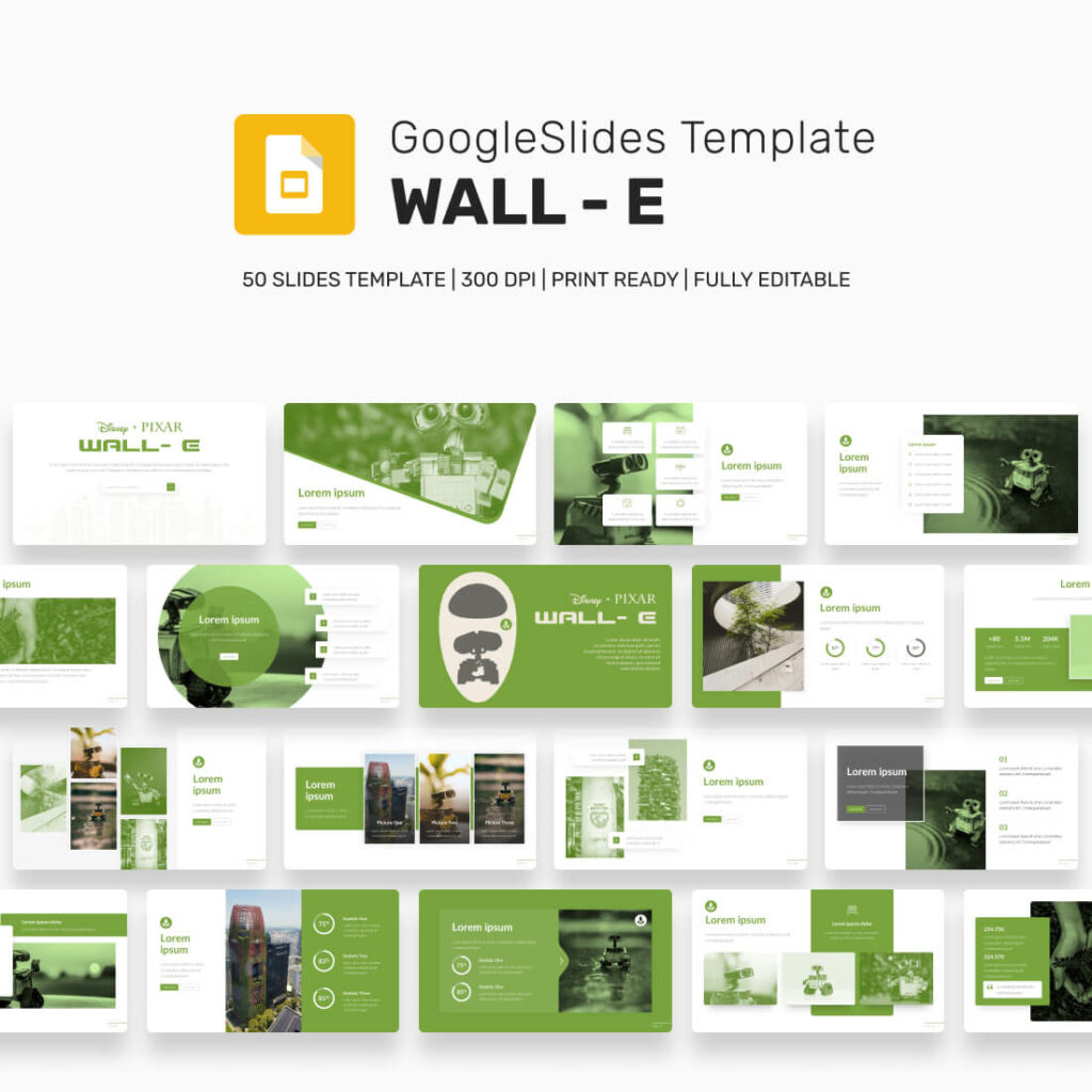 WallE Disney Google Slides Themes MasterBundles