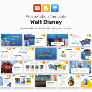 Walt Disney Presentation Template cover image.