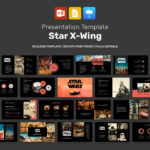 XWing Star Wars Presentation template cover image.