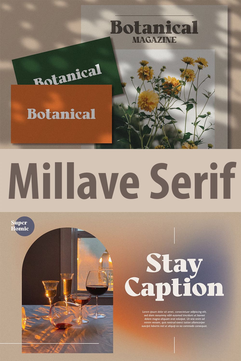 Millave Serif Preview - "Stay Caption".
