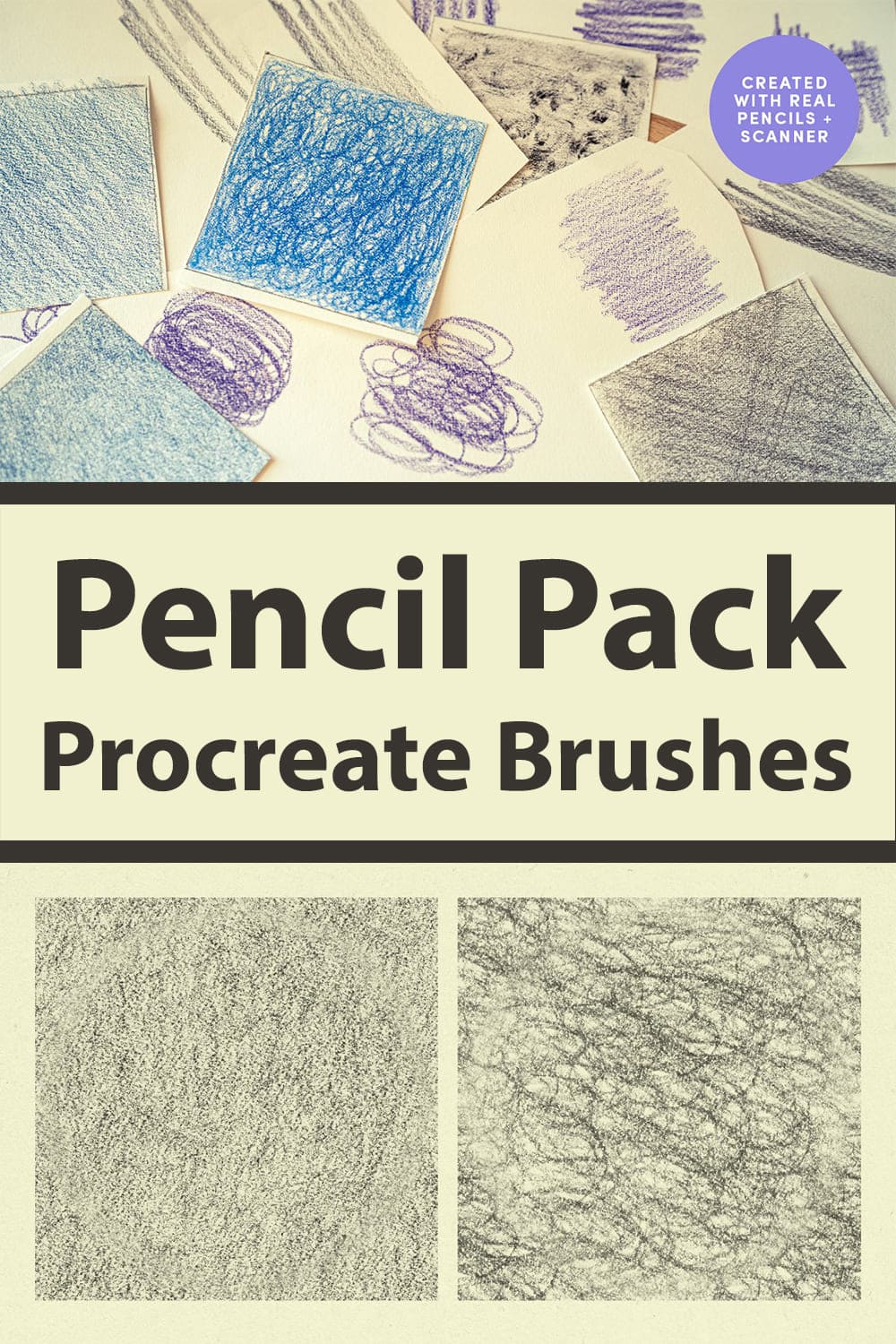 Pencil Pack Procreate Brushes Preview.