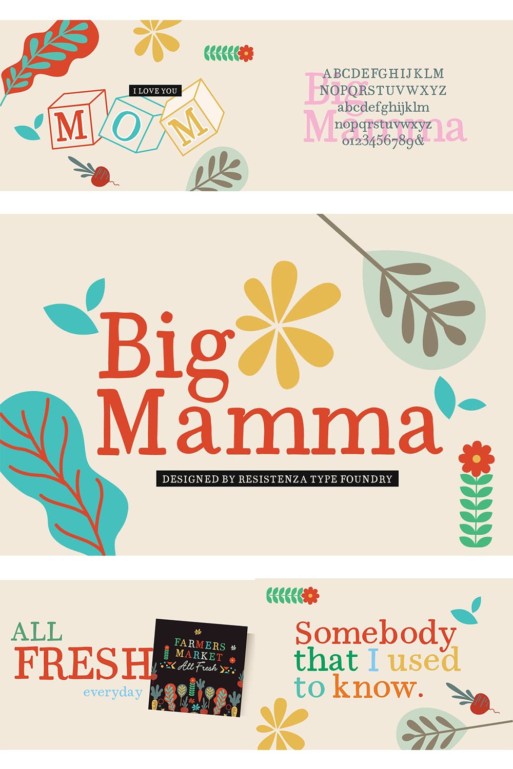 Big Mamma Font - Designed By Resistenza Type Foundry.