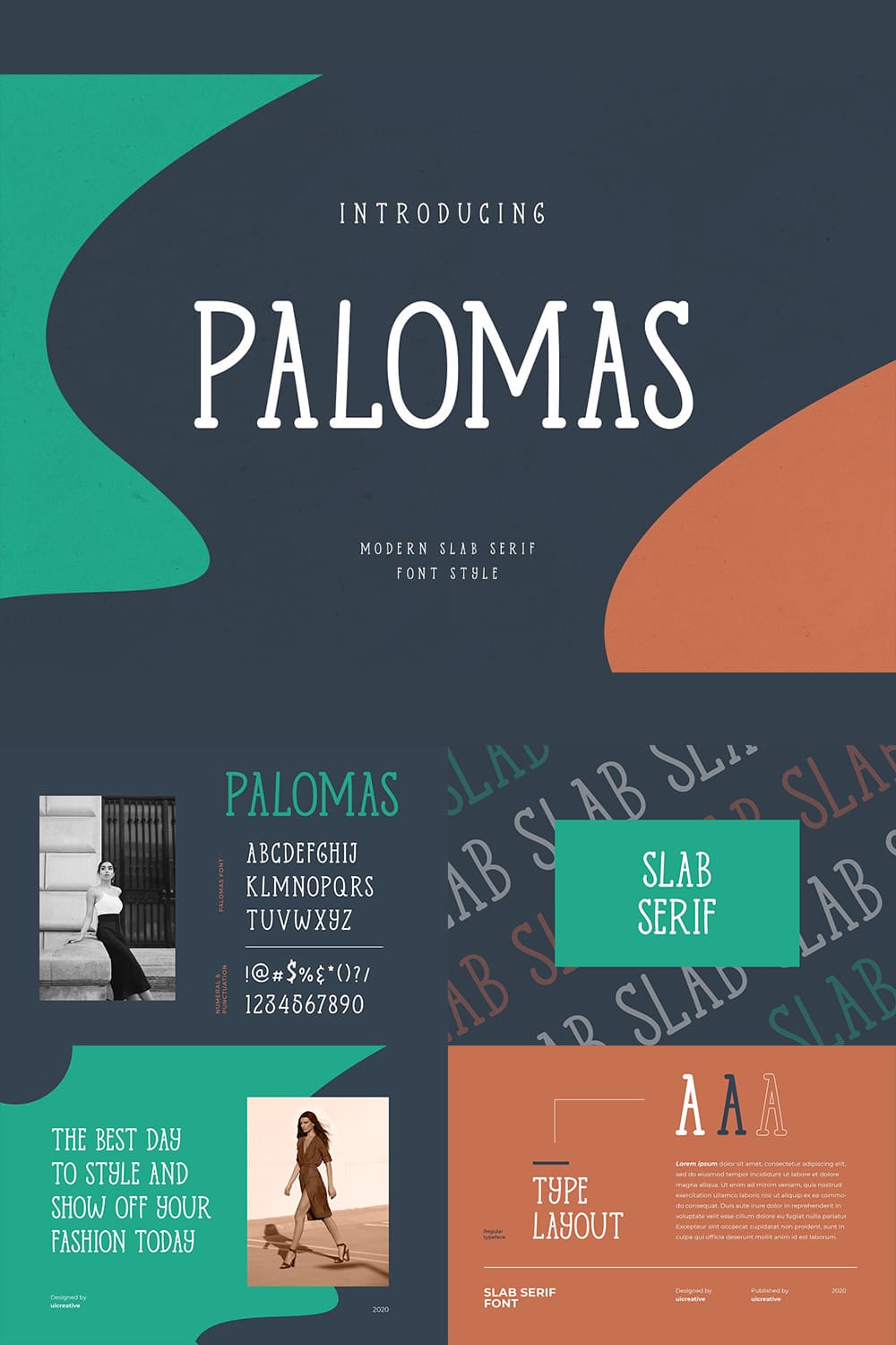 Palomas Casual Serif Font Introducing - Modern Slab Serif Font Style.