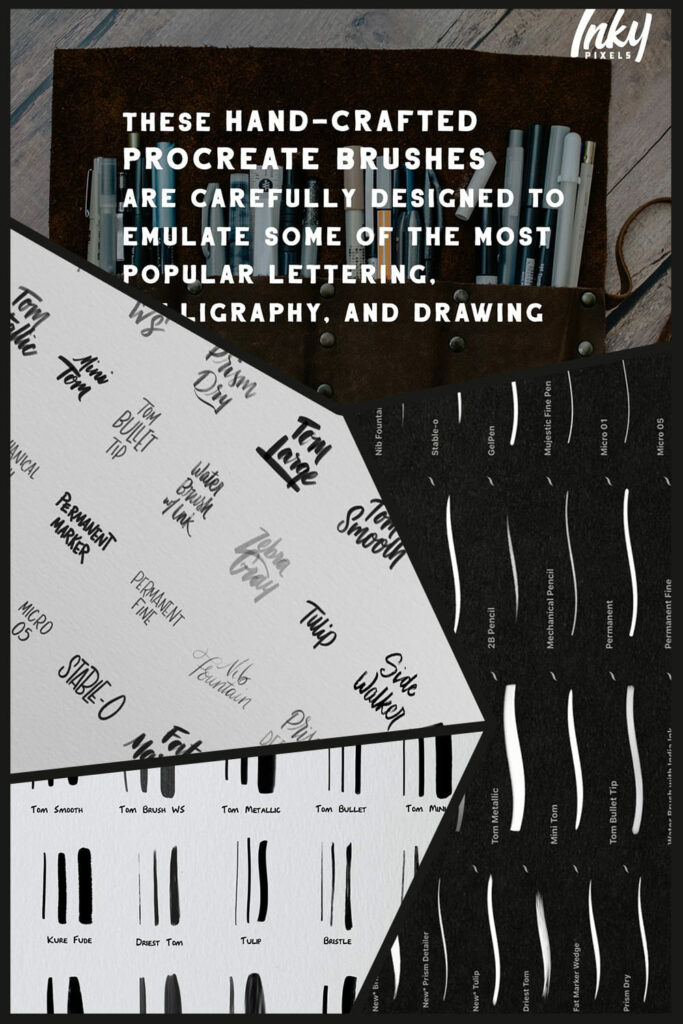 Pen Drawer Procreate Brush Set MasterBundles