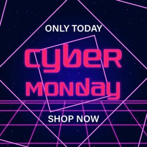 Retro Futuristic Cyber Monday Free Vector – MasterBundles