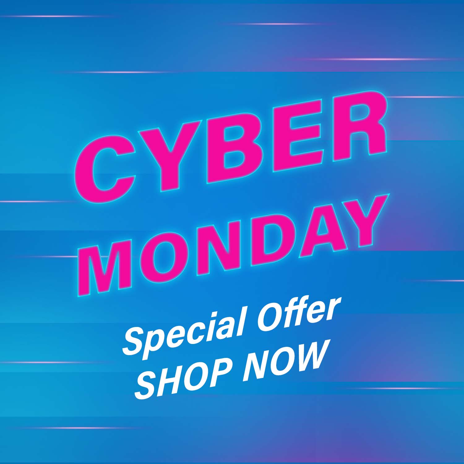 Blue Cyber Monday Concept Free Vector cover.