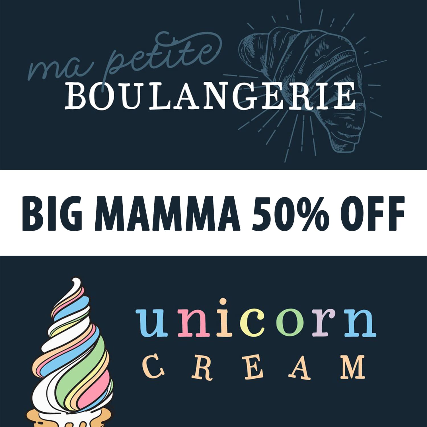 Big Mamma Font Preview -"Unicorn Cream".