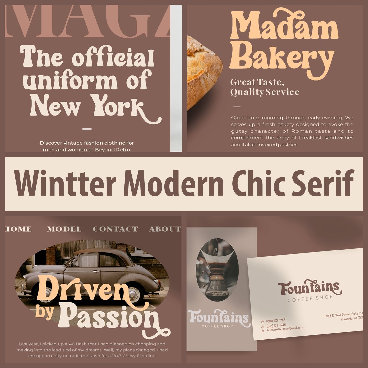 Wintter Modern Chic Serif Symbols Preview -