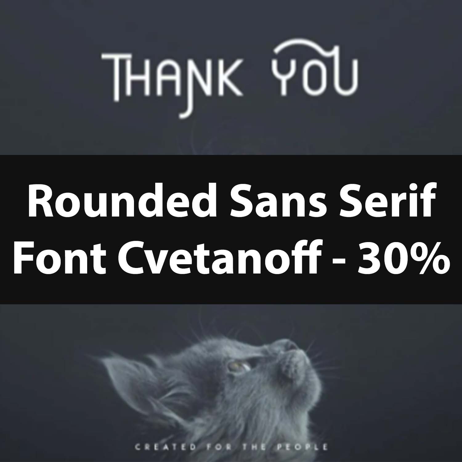 Rounded Sans Serif Font Cvetanoff cover.