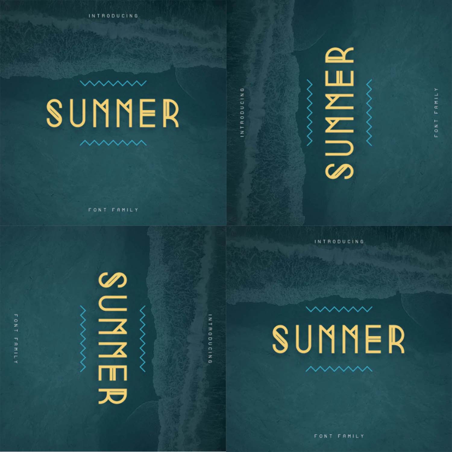 Casual Summer Font: Display Font family preview image.