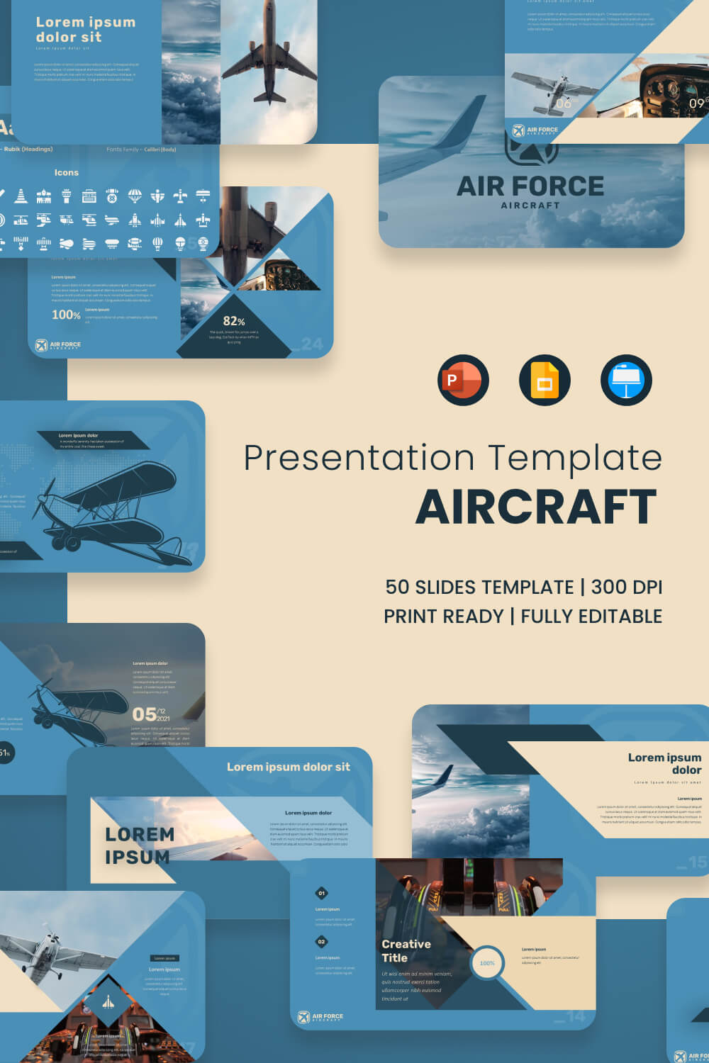 AirForce Military Presentation Template PINTEREST.