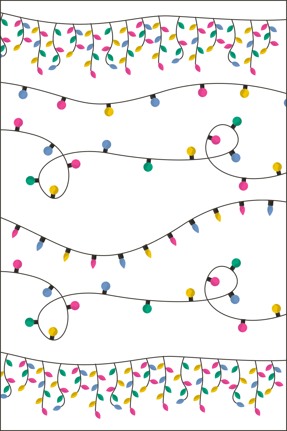 Christmas Lights SVG Pack Pinterest image.