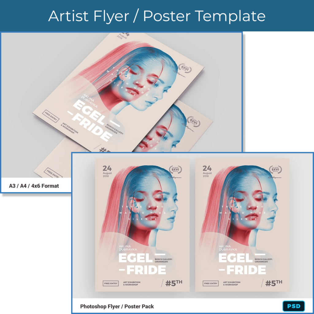 Artist Flyer / Poster Template – MasterBundles