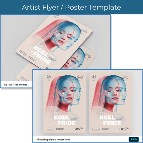 Artist Flyer Poster Template cover 1500x1500 1
