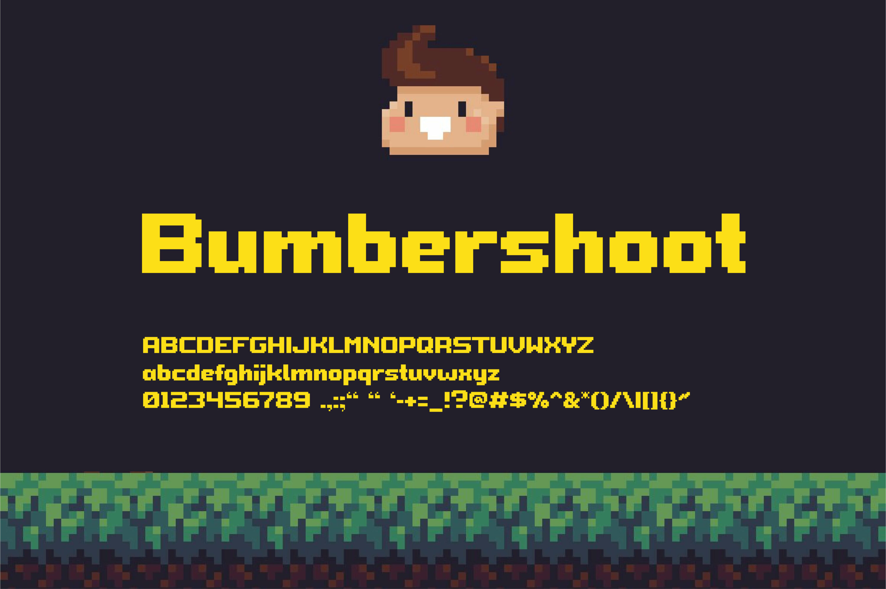 Bumbershoot pixel font.