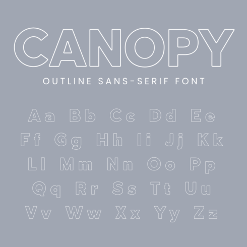 Canopy Outline Sans Serif Font MasterBundles Main Cover.
