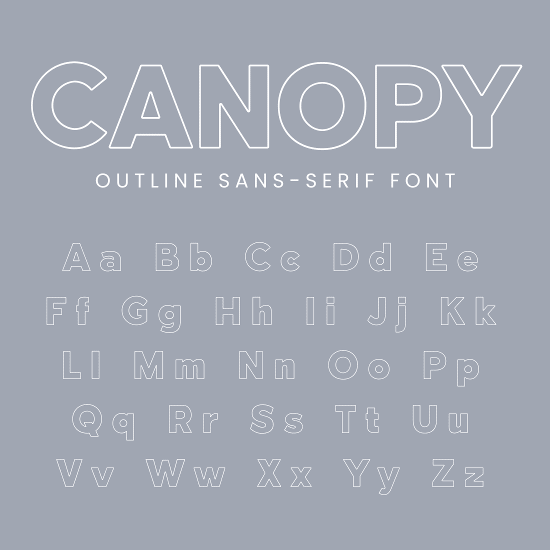 Canopy Outline Sans Serif Font MasterBundles Main Cover.