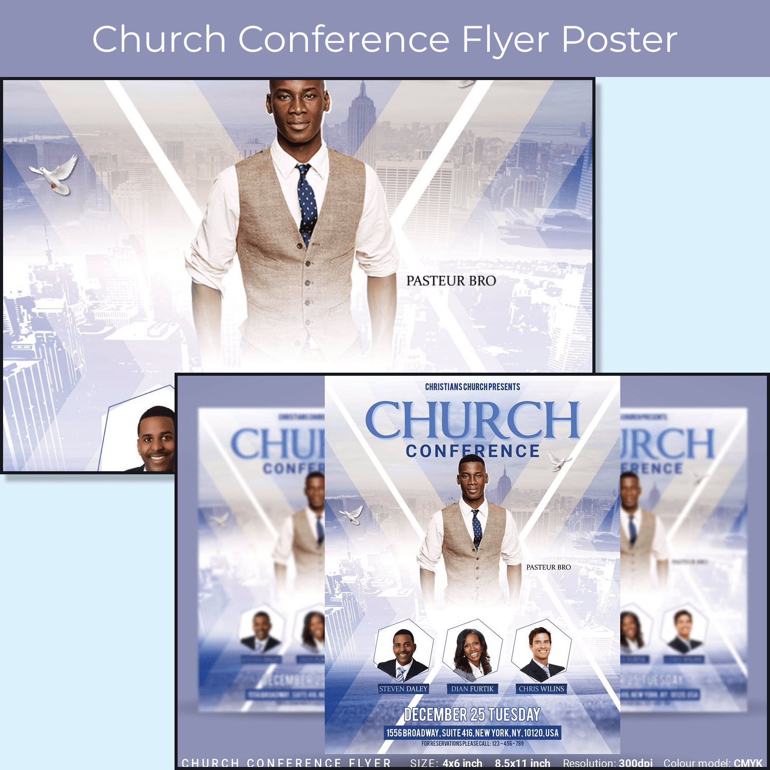 Church Conference Flyer Poster cover 1500x1500 1