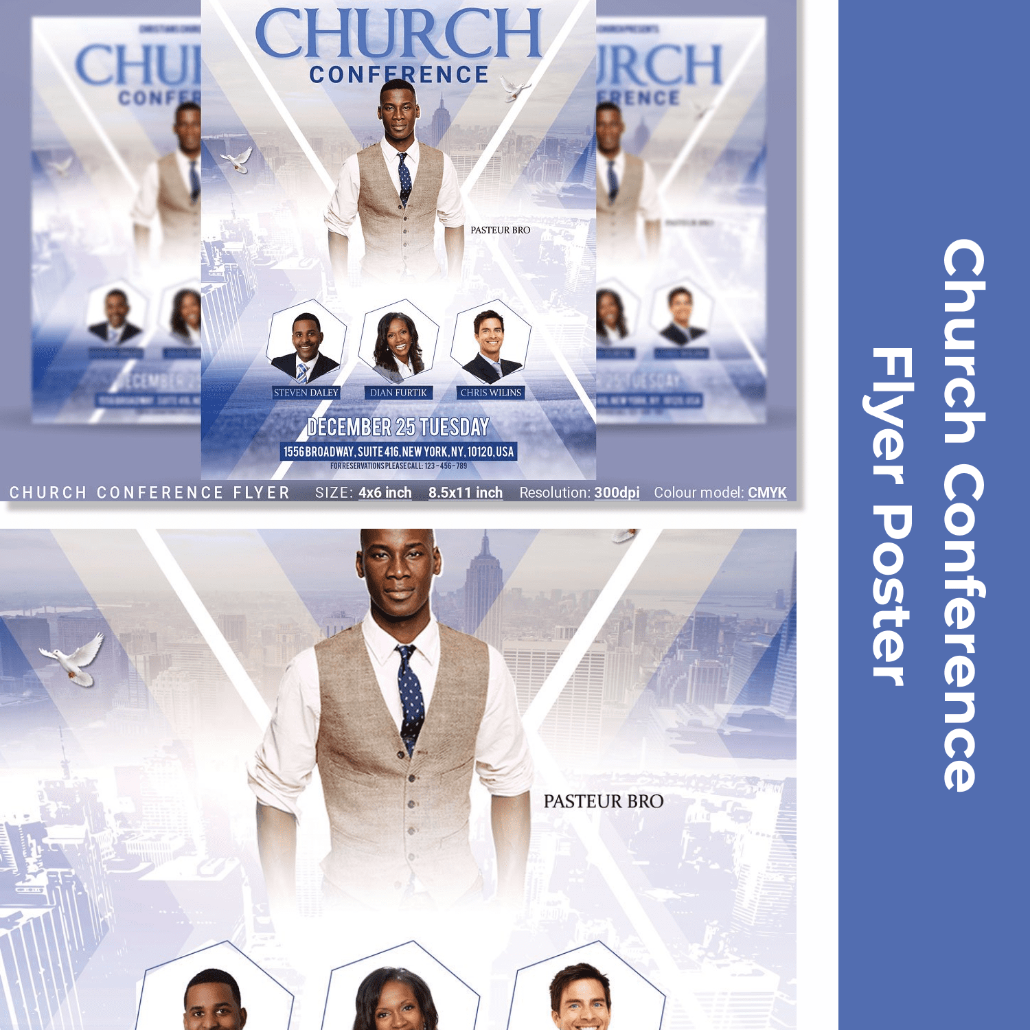 Church Conference Flyer Poster preview image.