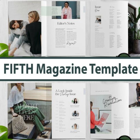 FIFTH Magazine Template cover image.