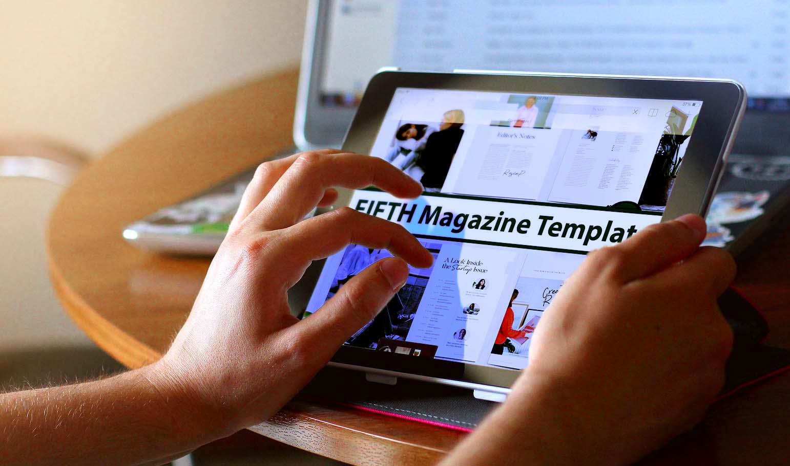 FIFTH Magazine Template tablet