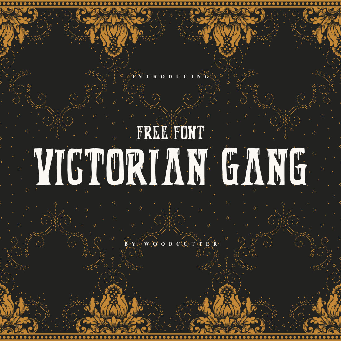 Gorgeous Victorian Gang Free Font MasterBundles Main Cover.