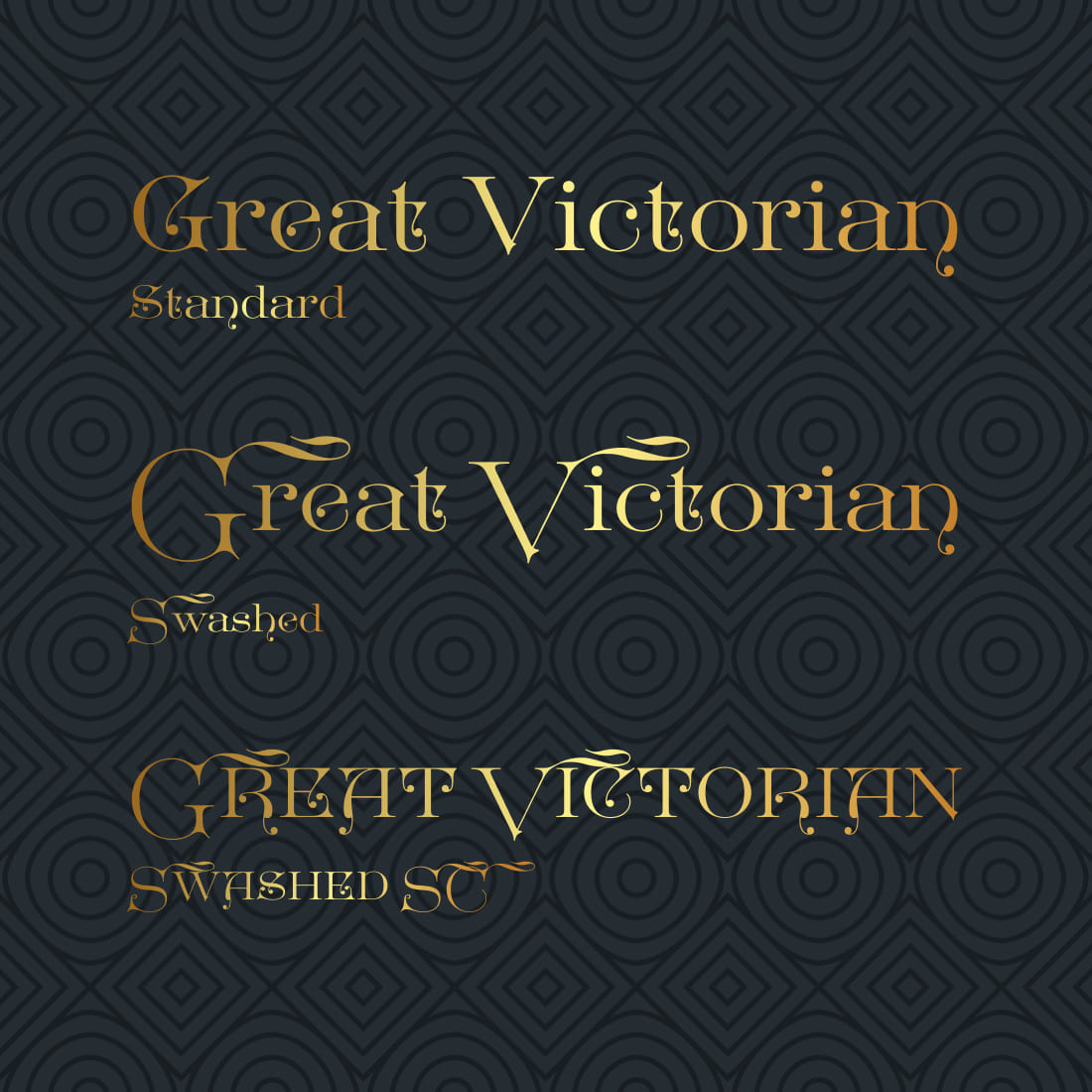 Great Victorian Free Font Alphabet Preview by Masterbundles.