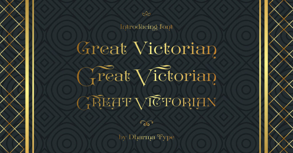 Great Victorian Free Font MasterBundles Facebook Collage Image.